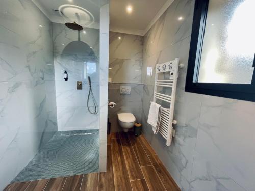 費加里的住宿－Domaine Aria di Terra*****，带淋浴和卫生间的浴室