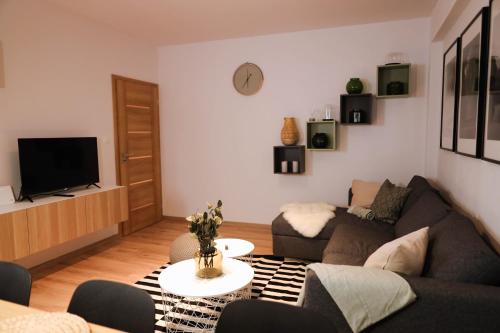 TV a/nebo společenská místnost v ubytování Forest View Apartment - Rezidence K Lanovce
