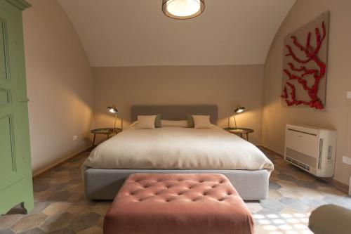 Postel nebo postele na pokoji v ubytování Terrazza delle Giare