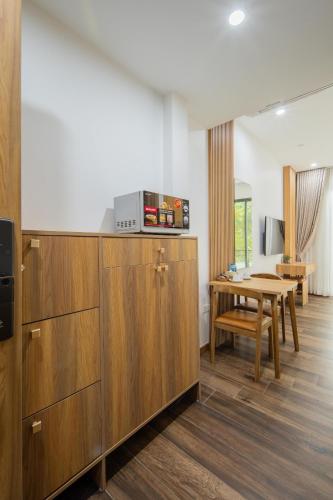 Küche/Küchenzeile in der Unterkunft Studio-Vincent Apartment HaNoi