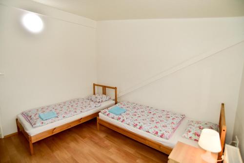 Ένα ή περισσότερα κρεβάτια σε δωμάτιο στο Apartmány Klimkovice