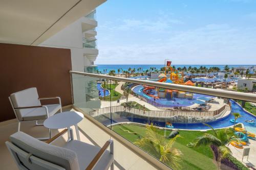 a view of the water park from a hotel room at Royalton Splash Riviera Cancun, An Autograph Collection All-Inclusive Resort in Cancún
