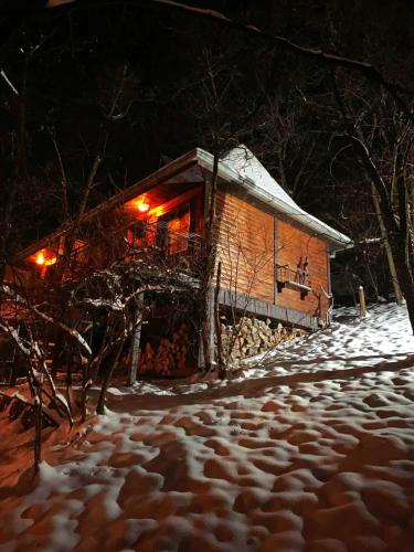 L'établissement Brvnare - Ranč Platan en hiver