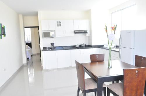 Kuchyň nebo kuchyňský kout v ubytování Valdivia Suites