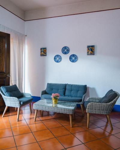 Oleskelutila majoituspaikassa Hotel Suites Del Centro