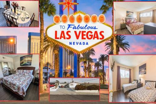 a collage of pictures of las vegas at Vacation Home 3.5 Mi to Strip/DT/Outlt up to 8 gst in Las Vegas