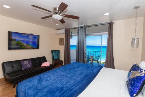 Ένα ή περισσότερα κρεβάτια σε δωμάτιο στο Montego Bay Club Apartments