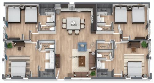 a floor plan of a house at Ranch House at Galway Downs in Temecula