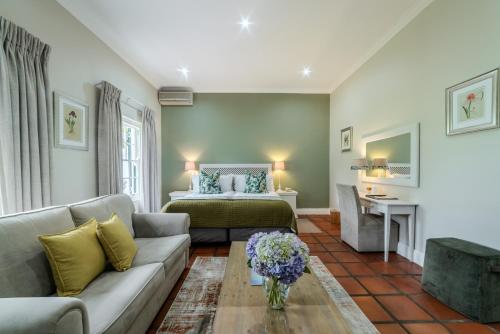 Χώρος καθιστικού στο Eikendal Lodge