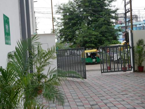 a gate in front of a building with at Zip By Spree Hotels Bhopal in Bhopal