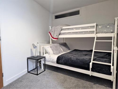 a bedroom with two bunk beds and a ladder at 2 bed property in Gunnislake Cornwall 90781 in Gunnislake
