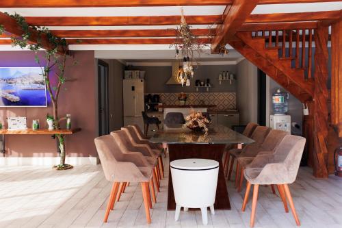 Posezení v ubytování Cabana Dor De Munte