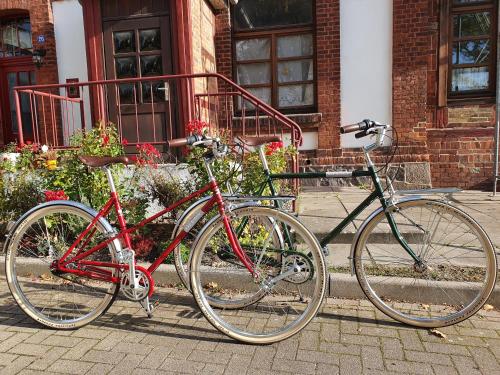 Катание на велосипеде по территории Historisches Ambiente im Fürstenbahnhof Lübstorf или окрестностям