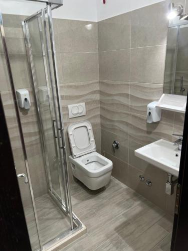 Koupelna v ubytování Hotel Marika