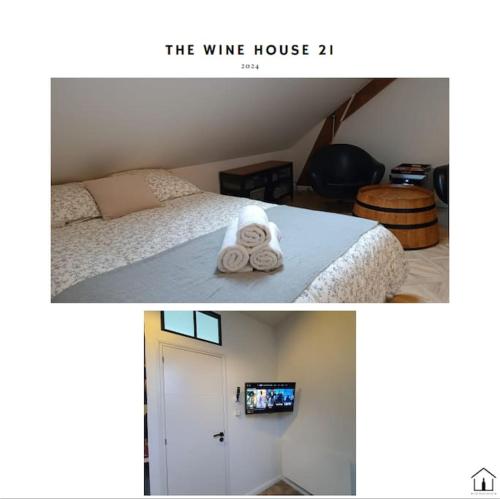 Een bed of bedden in een kamer bij The Wine House 21