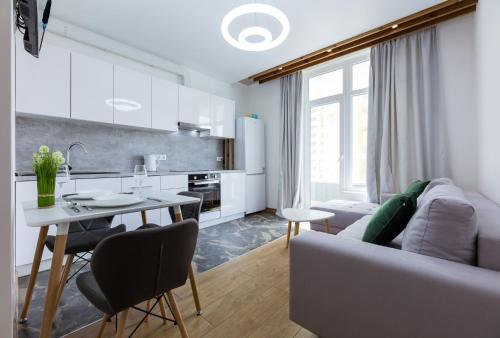 Η κουζίνα ή μικρή κουζίνα στο Nyvky Like Home - Nyvky Park - apt 45