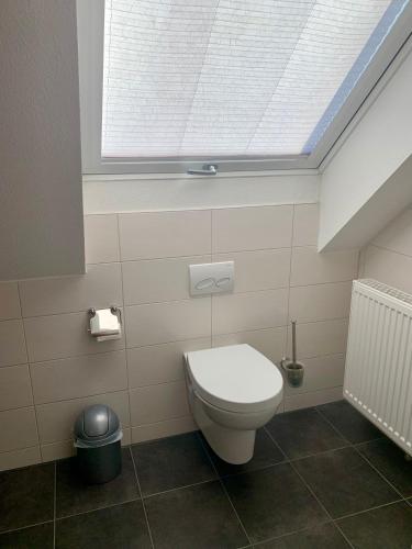 Koupelna v ubytování Gäste-Appartement-Kirsammer