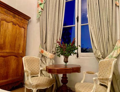 Ruang duduk di Château La Bainerie