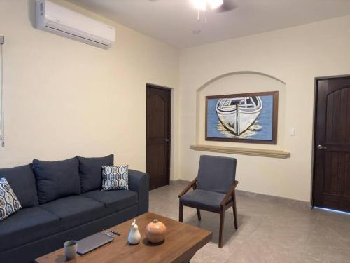 Posezení v ubytování Loft dos. Frente a plaza.