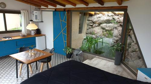 Ein Sitzbereich in der Unterkunft Cabaña La Emilia - Villa Giardino