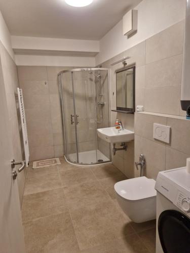 Et badeværelse på Apartmán NH Stables