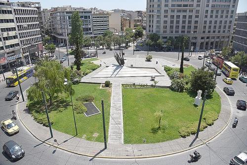 Apgyvendinimo įstaigos THE LITTLE PARIS OF ATHENS vaizdas iš viršaus