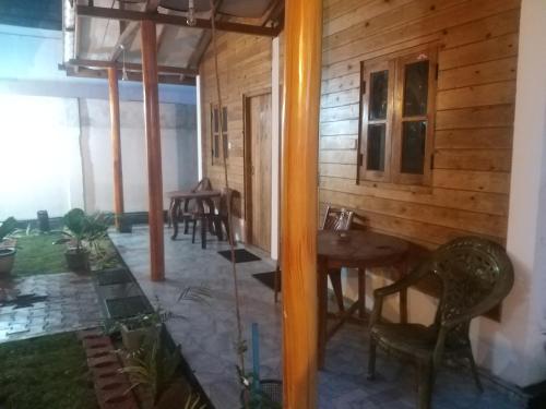 Balkón nebo terasa v ubytování Dots bey beach cabana uppuveli
