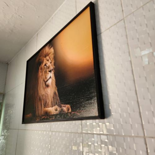 Μια τηλεόραση ή/και κέντρο ψυχαγωγίας στο Hostel Inn Gileade