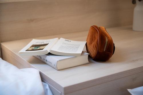 Hotel Alte Fischereischuleにあるベッド