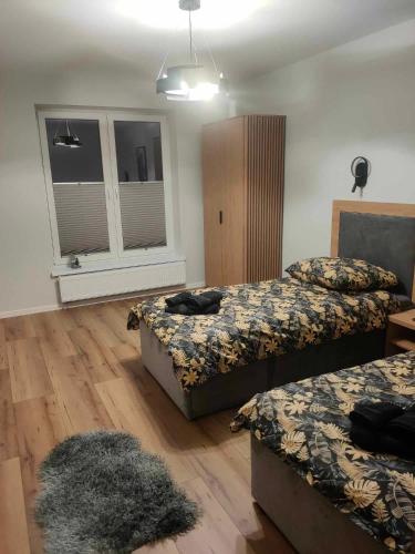 Ένα ή περισσότερα κρεβάτια σε δωμάτιο στο Apartamenty Zorza