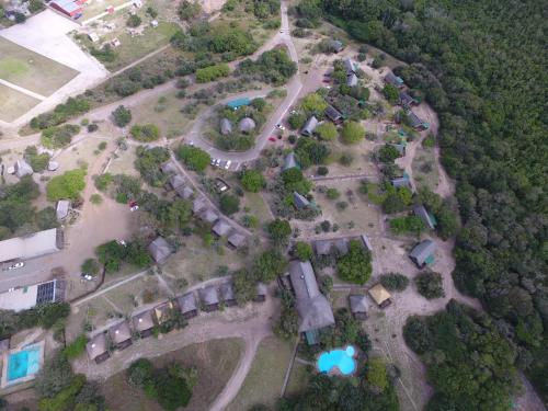 Vue panoramique sur l'établissement Sodwana Bay Lodge Dive & Fishing Resort