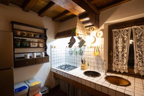 Koupelna v ubytování Chalet Corona