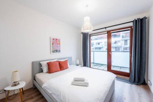 Cama o camas de una habitación en River Diamond Apartment