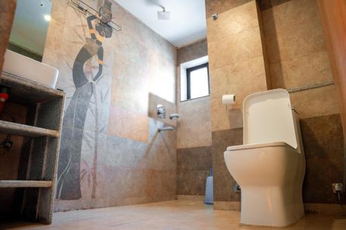 Koupelna v ubytování Hotel Kamana