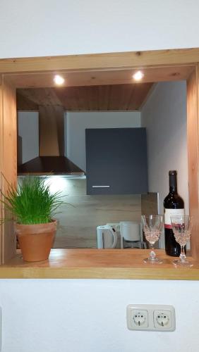 Η κουζίνα ή μικρή κουζίνα στο Gästehaus Schörgenhofer