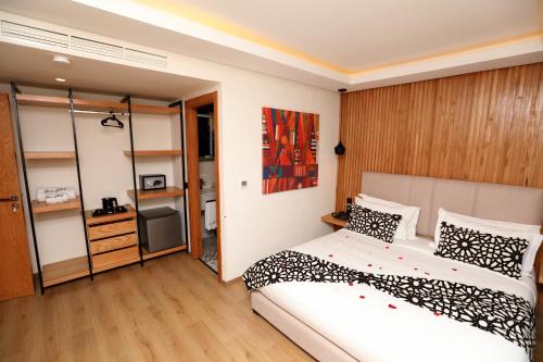 Postel nebo postele na pokoji v ubytování Unico Hotel & Spa Casablanca