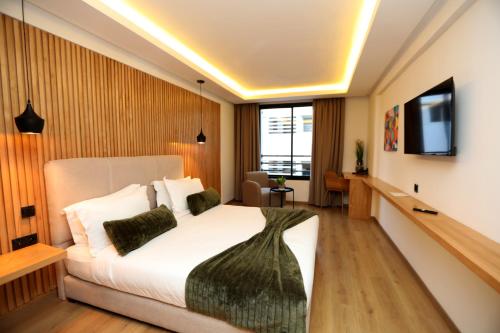 Postel nebo postele na pokoji v ubytování Unico Hotel & Spa Casablanca