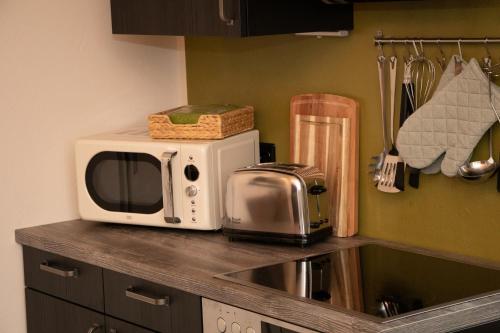 Køkken eller tekøkken på Boutique Apartment Benz 3