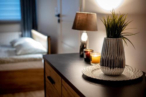 Postel nebo postele na pokoji v ubytování Apartments Częstochowa - Nova Bursa - Prywatny parking!