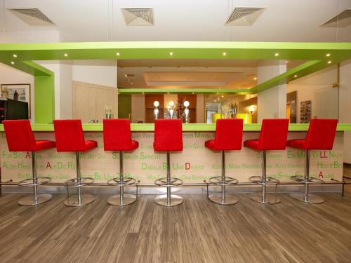 Istumisnurk majutusasutuses DORMERO Hotel Greifswald