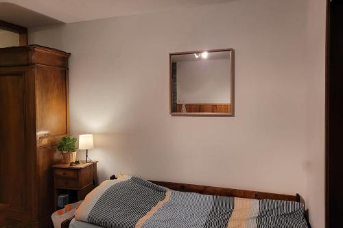 Кровать или кровати в номере Joli nid de ski à La Salle-les-Alpes