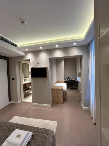 Μια τηλεόραση ή/και κέντρο ψυχαγωγίας στο Emilia Lux Rooms