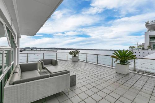 Balkon ili terasa u objektu AWSA Lovely Waterfront 1 Bedroom Apartment - 4001