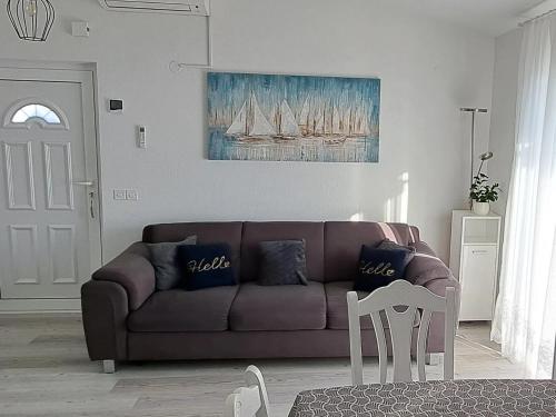 Ruang duduk di Apartman Jurčević
