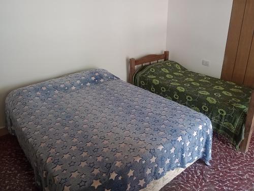 Un dormitorio con dos camas en una habitación. en Caminos de Mendoza, en Mendoza