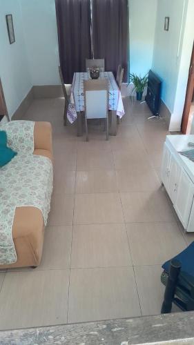 Ένα ή περισσότερα κρεβάτια σε δωμάτιο στο Casa e camping Julia recanto das árvores