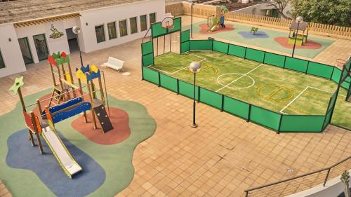 an overhead view of a childrens playground at Dreams Lanzarote Playa Dorada Resort & Spa in Playa Blanca