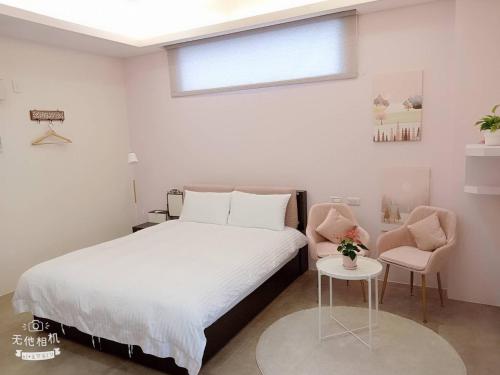 Cama o camas de una habitación en 宜蘭頭城空空如也Kong Kong