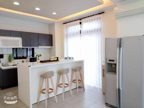 Una cocina o zona de cocina en 宜蘭頭城空空如也Kong Kong