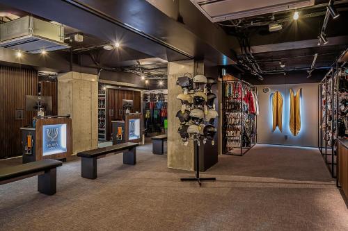a store with a lot of different items on display at MUWA NISEKO in Kutchan